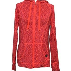 RBX Womens Activewear Hoodie Zip Up Size L Stretchy Soft Workout Casual Pockets